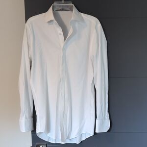 Twillory Cotton Blend Button Down Shirt Size 15.5 32/33 Trim Fit